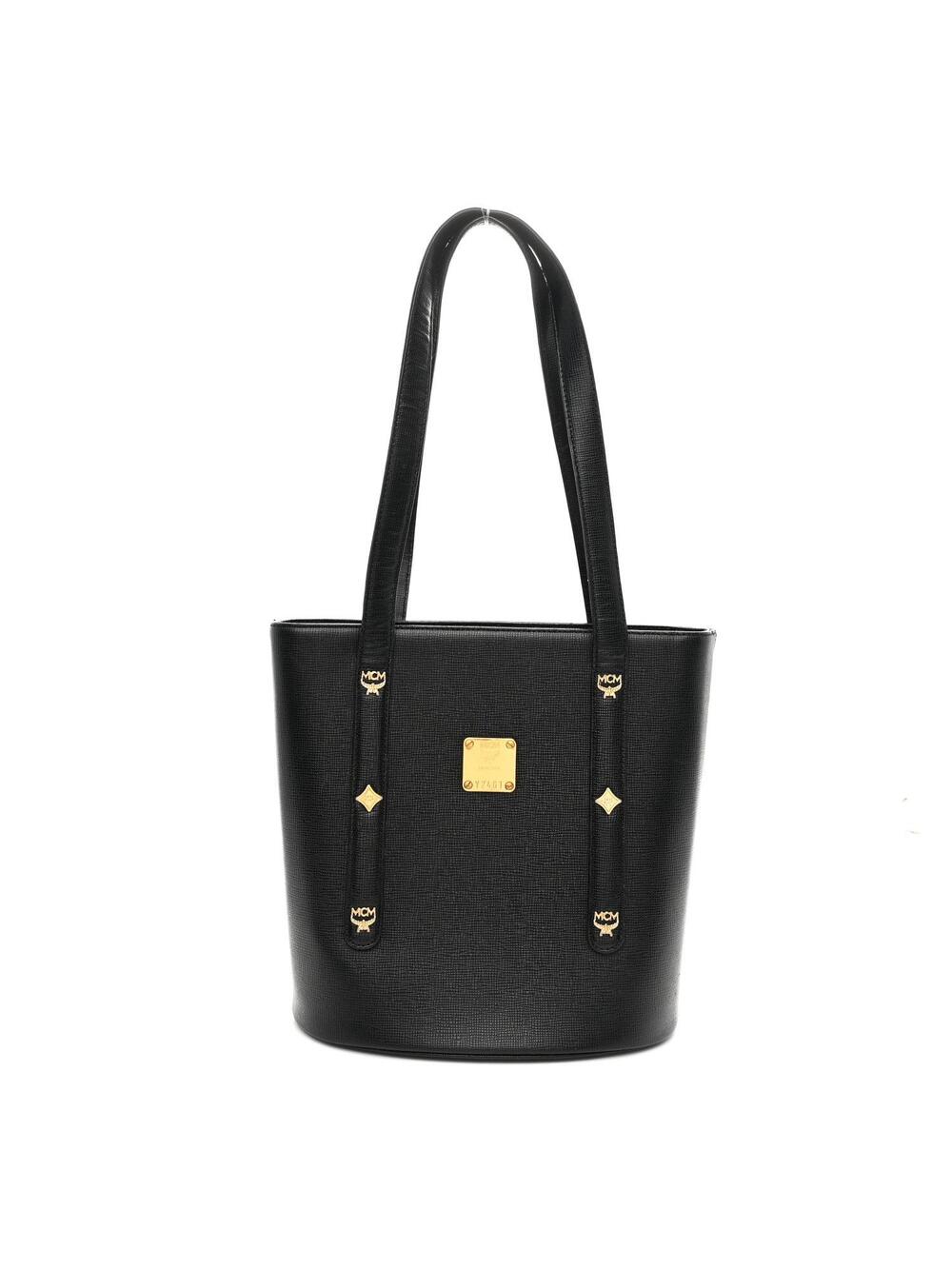 Mcm Saffiano Studded Mini Tote Bag #264762M31B